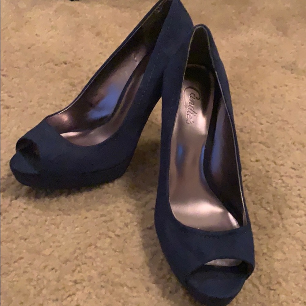 Heels- Dark navy blue Candies.